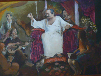 Painting at Meher Pilgrim Centre
